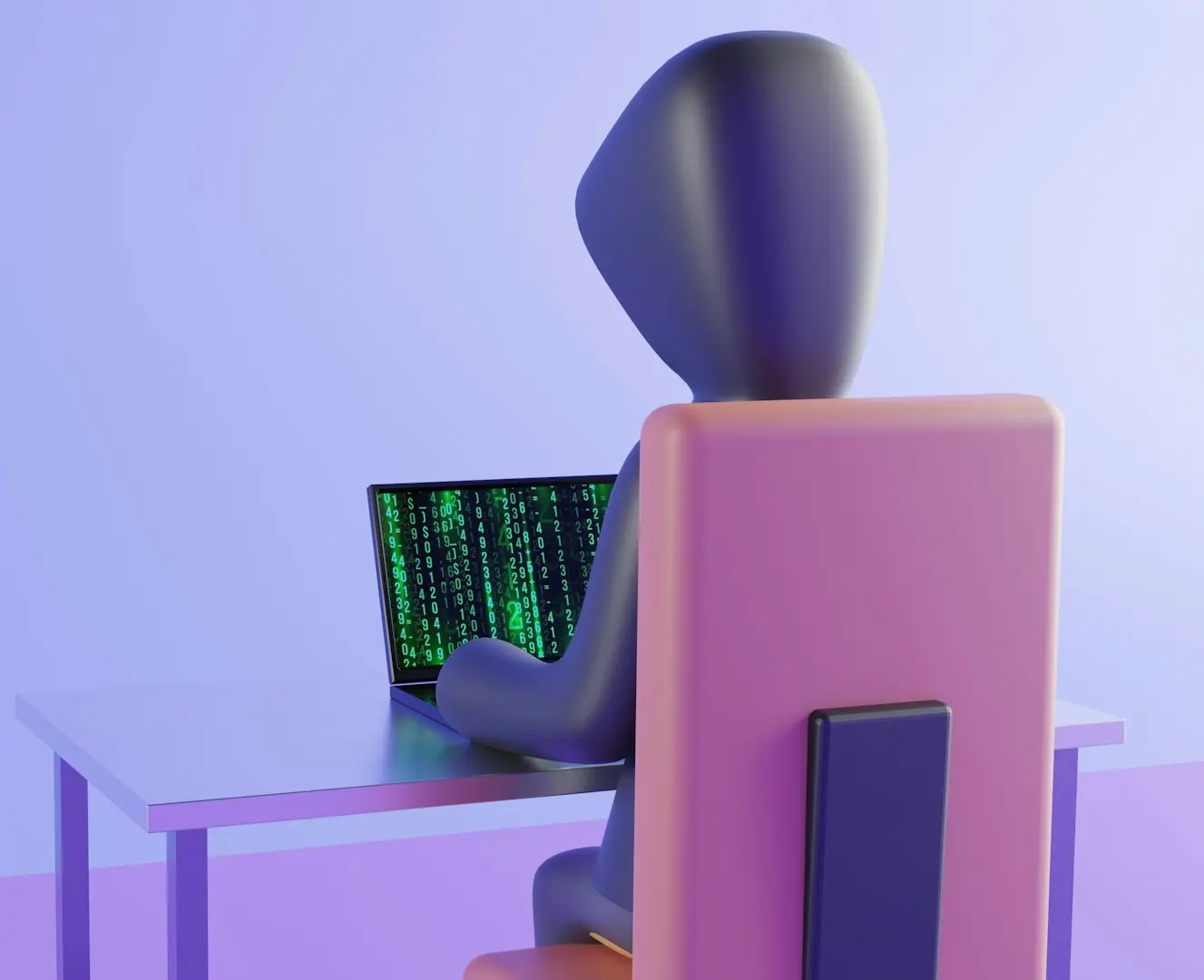 a few chairs with a table and a computer